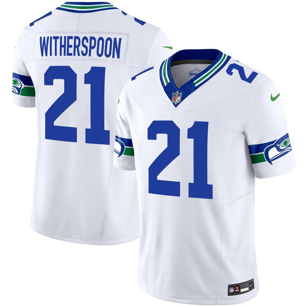 Men’s Seattle Seahawks Throwback Devon Witherspoon Stitched Jersey